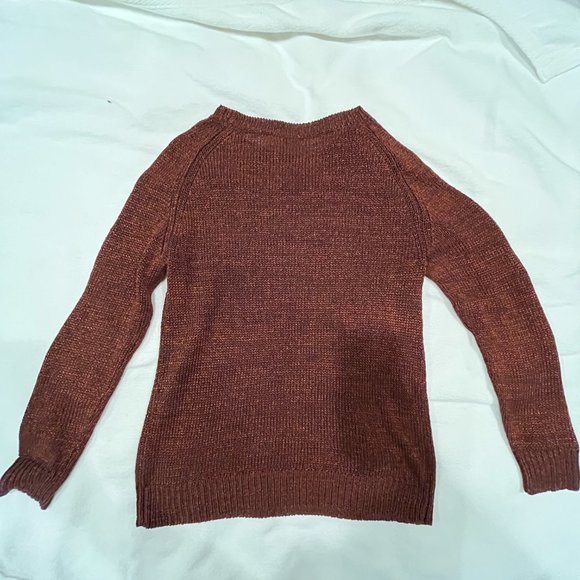 Dries Van Noten Rust Metallic Crew Neck Knit - Size S - Picture 3 of 5